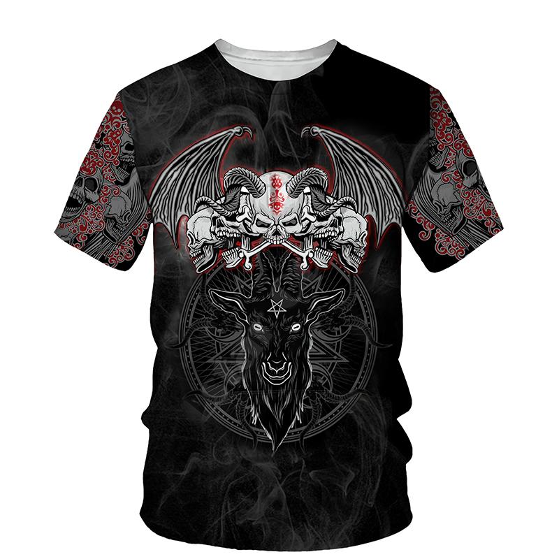 Мужская и женская футболка с 3D принтом черепа унисекс, летние футболки с короткими рукавами и круглым вырезом