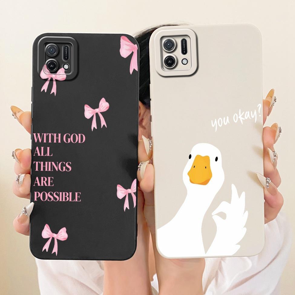 Для Oppo A16k CPH2421 Чехол Для Oppo A16e CPH2421 Чехол Модный Мультяшный Милый Смешной Расписной Силиконовый Чехол Для Телефона