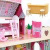 1/12 Dollhouse Miniature Bar Counter High Stools Set Furniture Life Scene Props Doll House