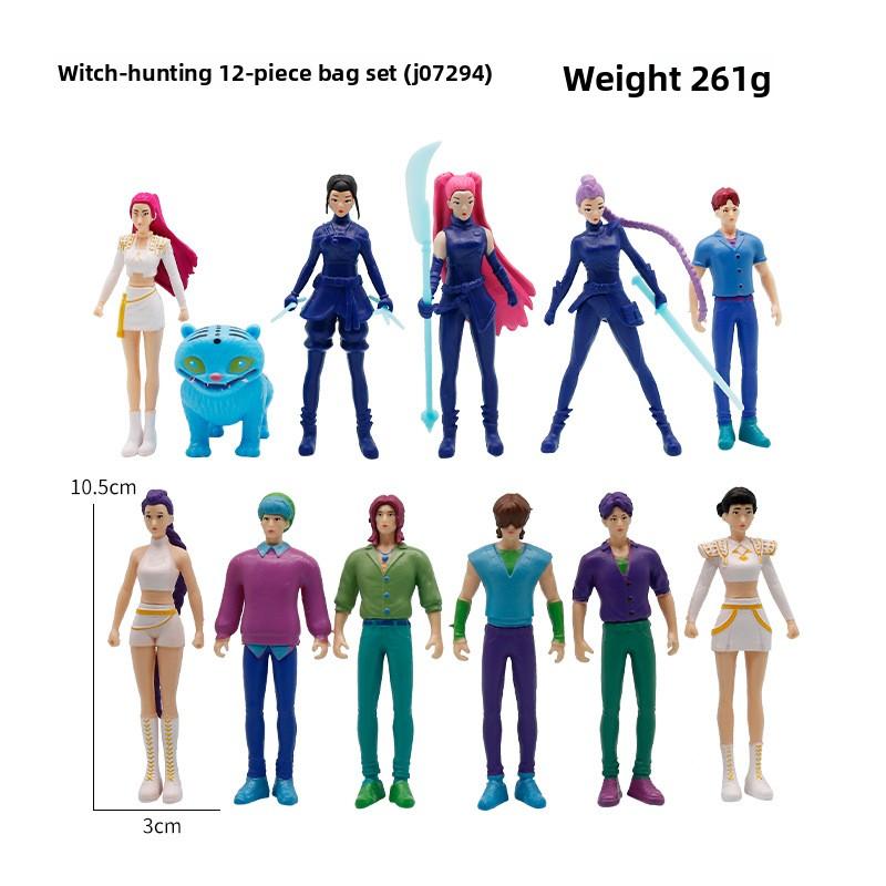 Новая Q-версия Охотник на ведьм K-pop Корейская волна Тигр Звезда Серия Фигурок Периферийный Модель для игры в прилив Украшение