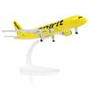 1/300 20 см Модель самолета из сплава Spirit Airways A320 Металлическая литая модель самолета со стойкой и колесами для подарка на авиационную тему или для коллекции