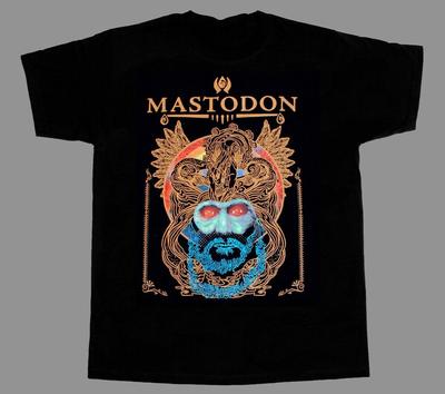 Футболка с принтом группы Mastodon Черная с коротким рукавом Все размеры S-5XL Унисекс