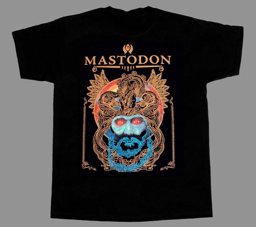 РАСПРОДАЖА Футболка с логотипом группы Mastodon Черная с коротким рукавом Все размеры S-5XL Унисекс