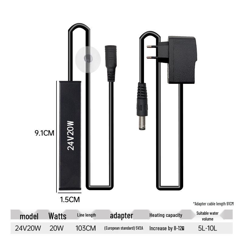 Мини USB нагреватель для маленького аквариума - Автоматический терморегулятор для черепах и тропических рыб.