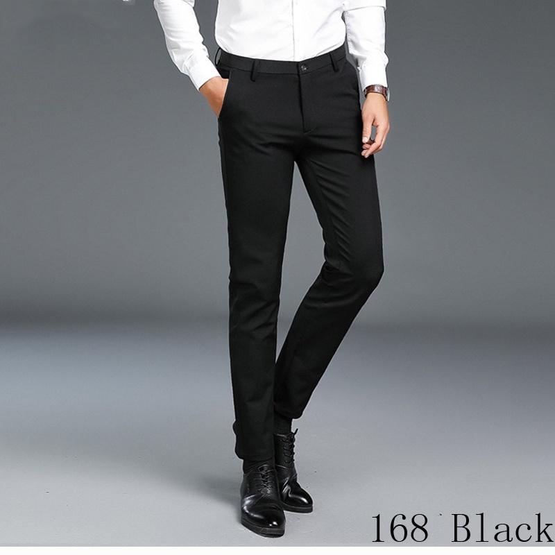Premium Quality Fashion Young Men's Tight Slim Pants Casual Basic Stretched Trousers