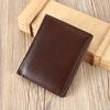 Genuine Leather Wallet Men's High-end Short Wallet Coin Purse Anti-demagnetization Bag
