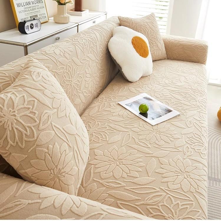 New Jacquard Velvet Elastic Sofa Cover All-season Universal Cat Scratch and Dust-proof Sofa Cover