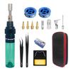 Набор паяльников на бутане 16 в 1, газовая мини-горелка, инструмент для пайки с регулируемым пламенем для различных сварочных работ