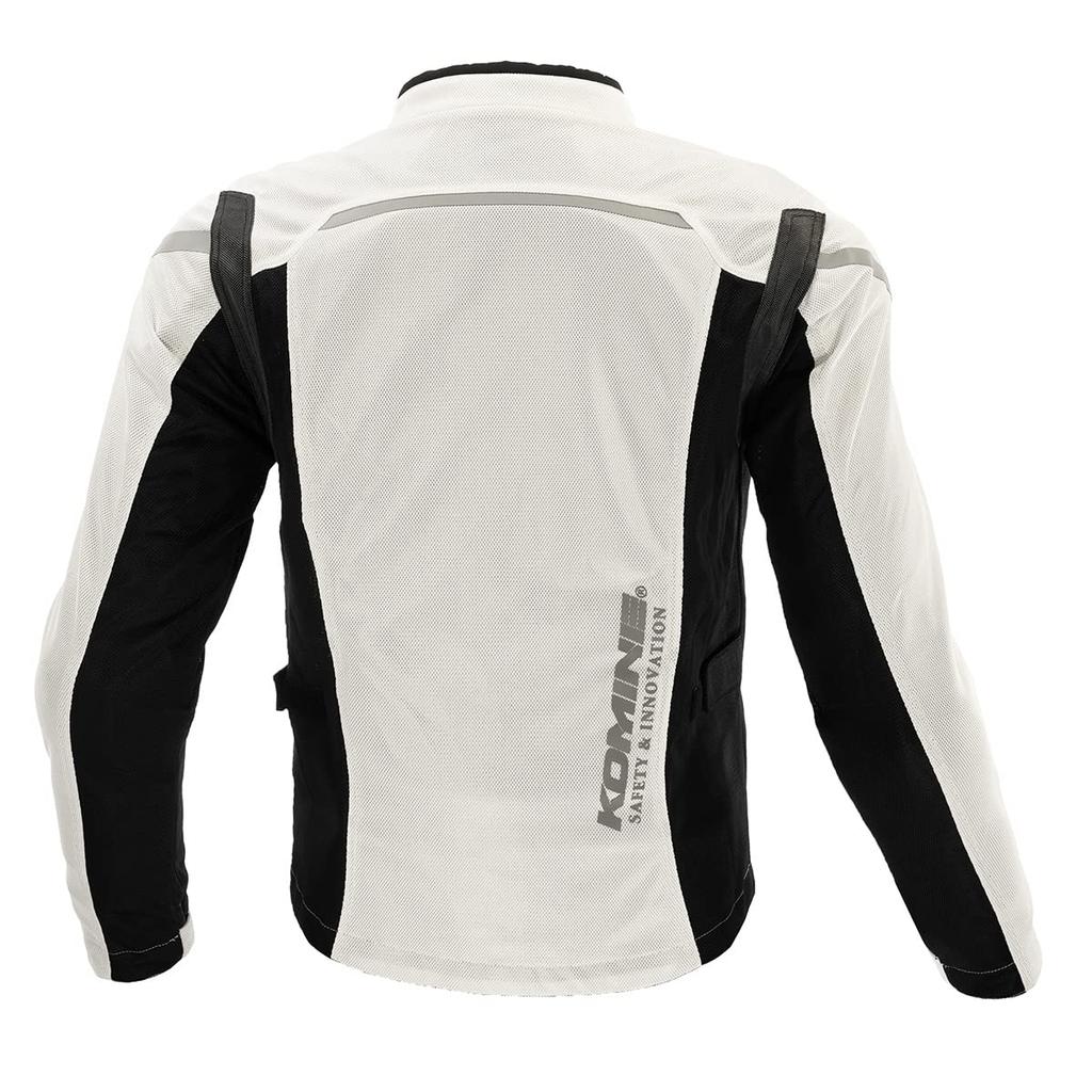 Motorcycle Protective Full Mesh Jacket For CE Standard Mesh Material Protector Silver Black L [KOMINE] JK-1283 Spring/Summer 07-1283 Men's