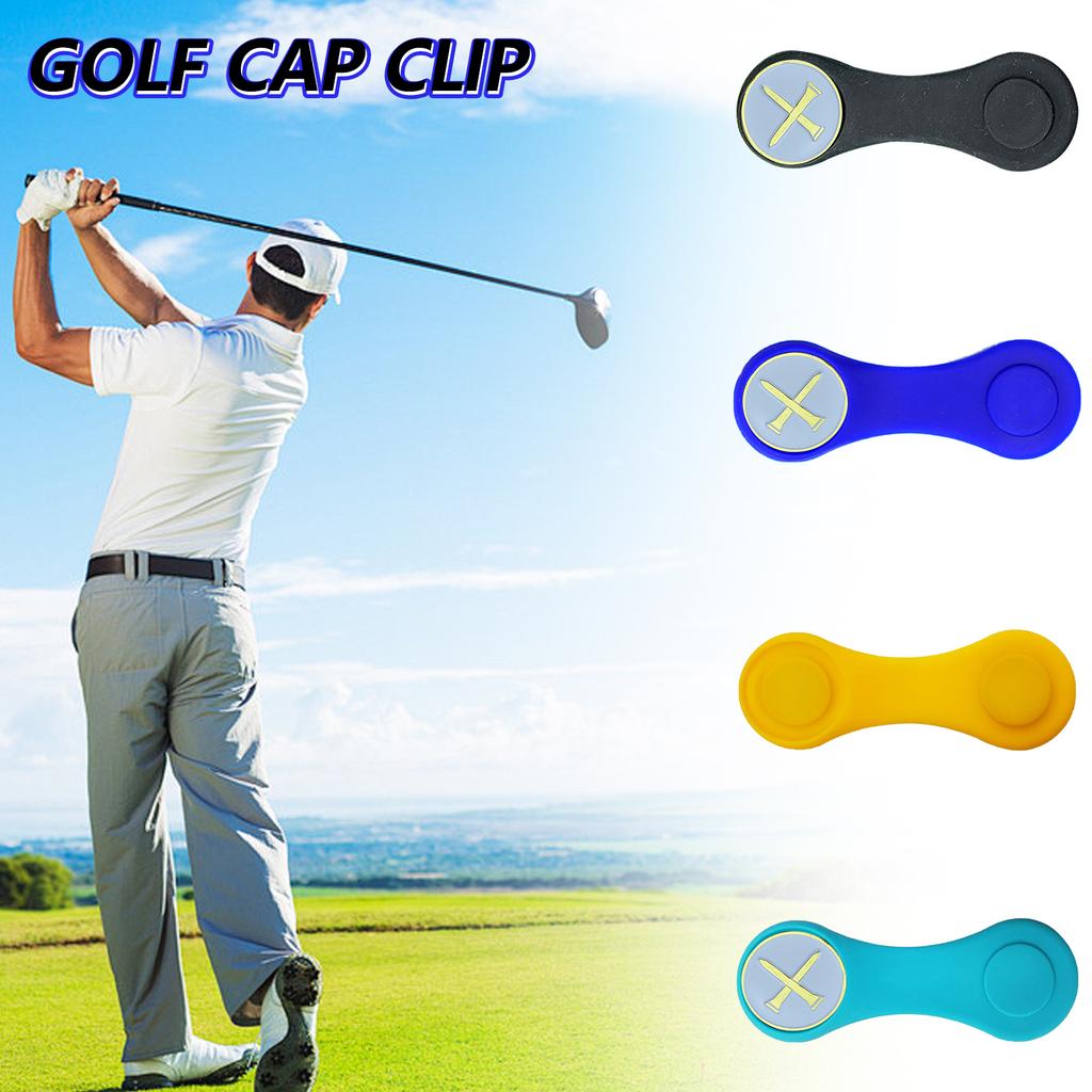 Силиконовый маркер для гольф-мяча с клипсой для шляпы, сменный магнитный силиконовый держатель для маркера для гольф-мяча для калибровки позиции