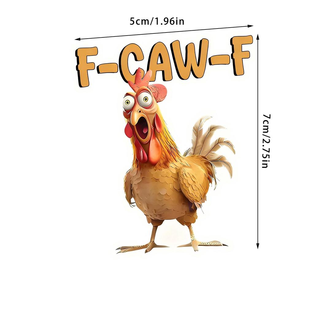 Funny Screaming Chicken Sticker, Meme Sticker, Funny Chicken Humor Decal, Sticker, Sticker