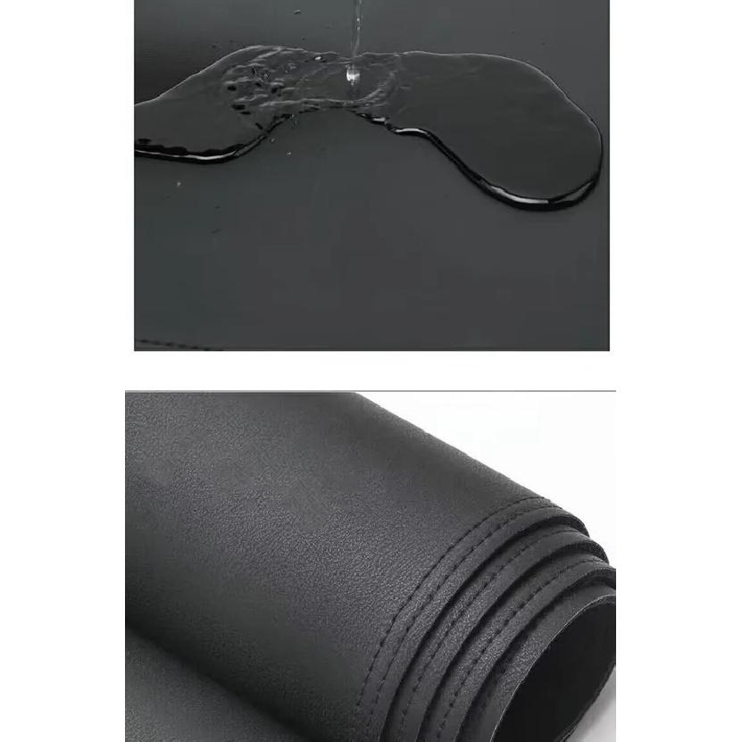 Черная кожаная накладка на приборную панель автомобиля, защитная подкладка-коврик для Ford Ranger 2015-21