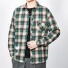 2025 Spring and Autumn New Plaid Shirt Korean Version of Loose Versatile Casual Long-sleeved Shirt Men and Women Tops