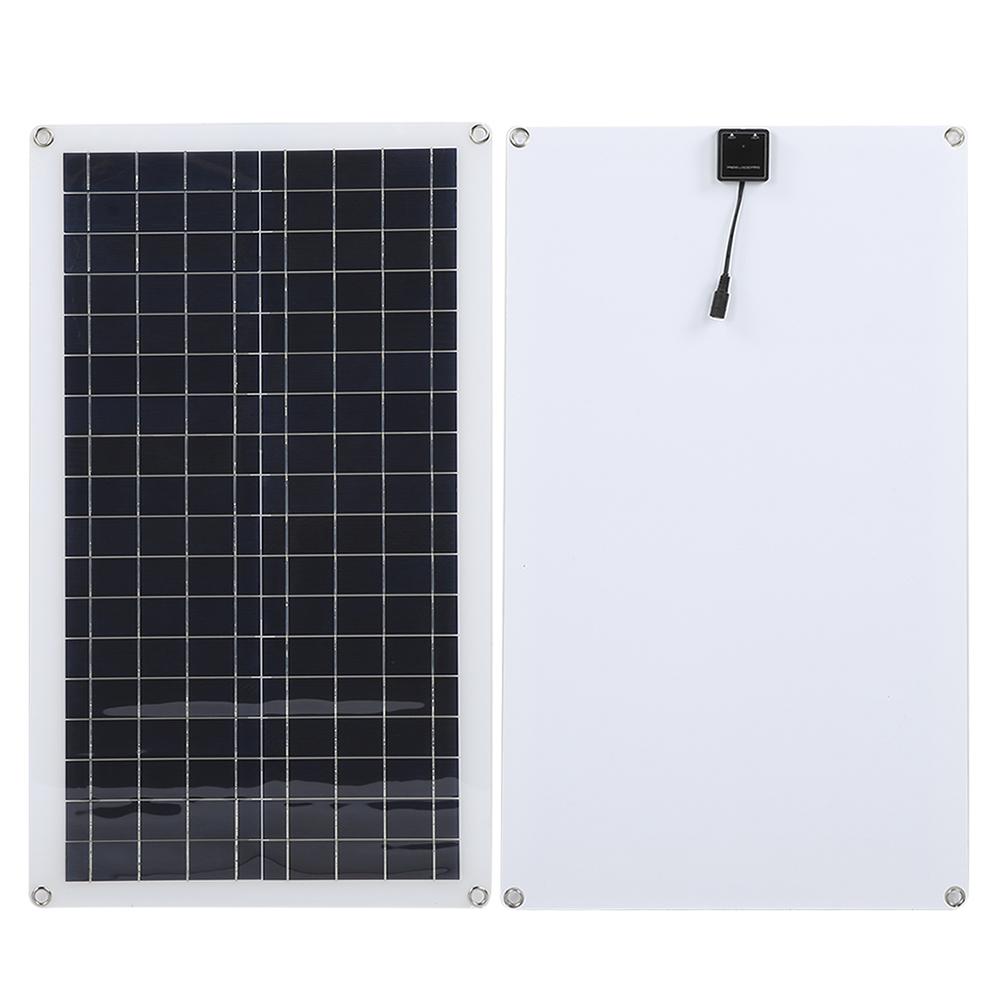 40W Ultra‑Thin Polycrystalline Solar Panel Dual USB Port Charging for Mobile Phone MP3