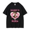 Daddy's Girl Robert Pattinson Unisex Women Print Cotton T Shirt Twilight Saga Vintage 90s Short Sleeve Tshirt Oversized T-shirts