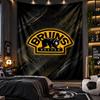 Wall Hanging Tapestry Boston Bruins Print Cloth for Living Room Bedroom Home Decor