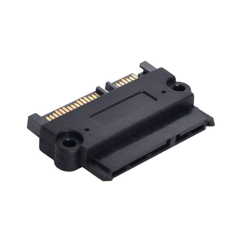 chenyang SATA 22Pin Male to Female 90 Degree UP Angled Gender Changer Connector Adapter for 2.5/3.5" Hard Disk Drive