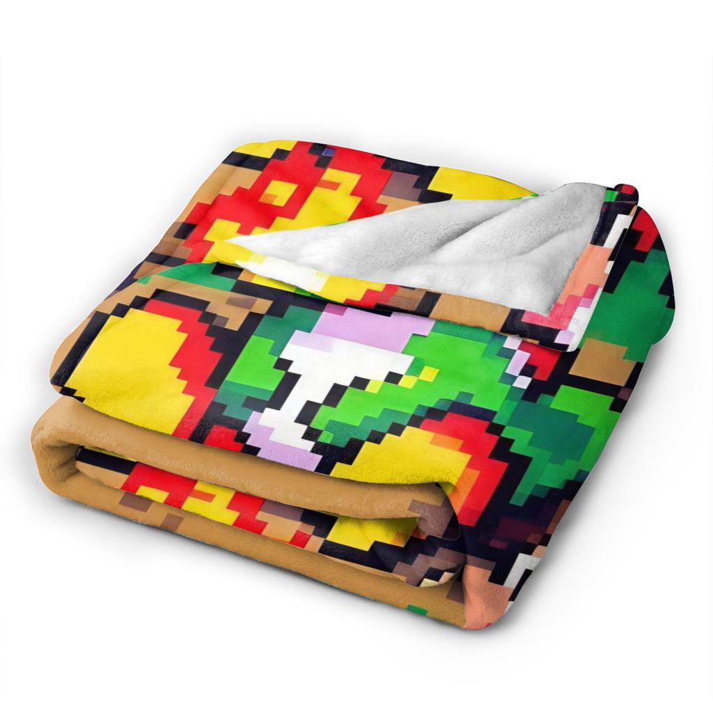 Warm Soft BlanketStudents Camping Super Mario Yoshi Bedding Throws  Flannel Bedspread For Couch Chair Novelty Sofa Bed Cover