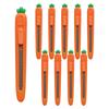 Нож для моркови Pink Foot 1000, оранжевый, 10 штук, корейские игрушки