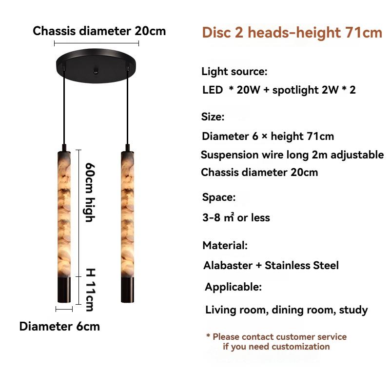 Spanish natural marble pendant light modern luxury villa hotel bar bedroom light home decoration simple design pendant light