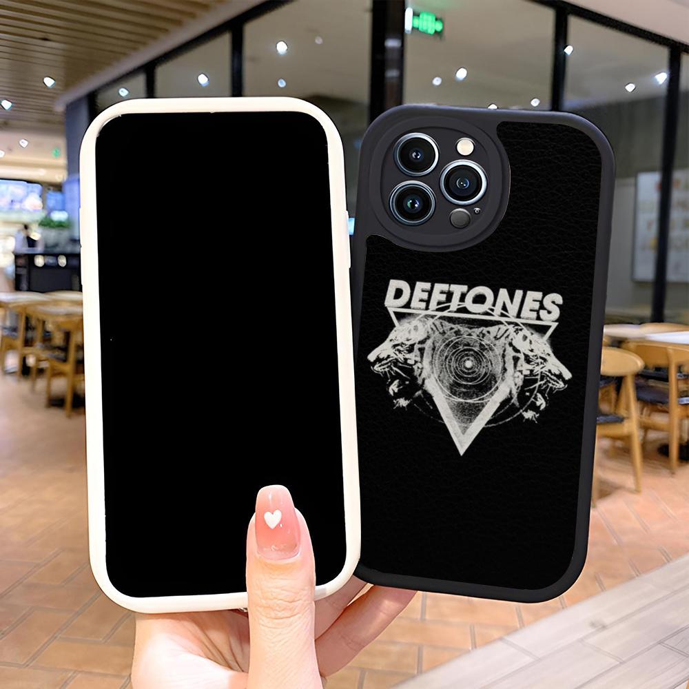 Black Cat Deftones Phone Case for Iphone 16 15 13 12 14 11 Pro Max Mini X Xr Xs 8 7 Puls Lambskin Cover