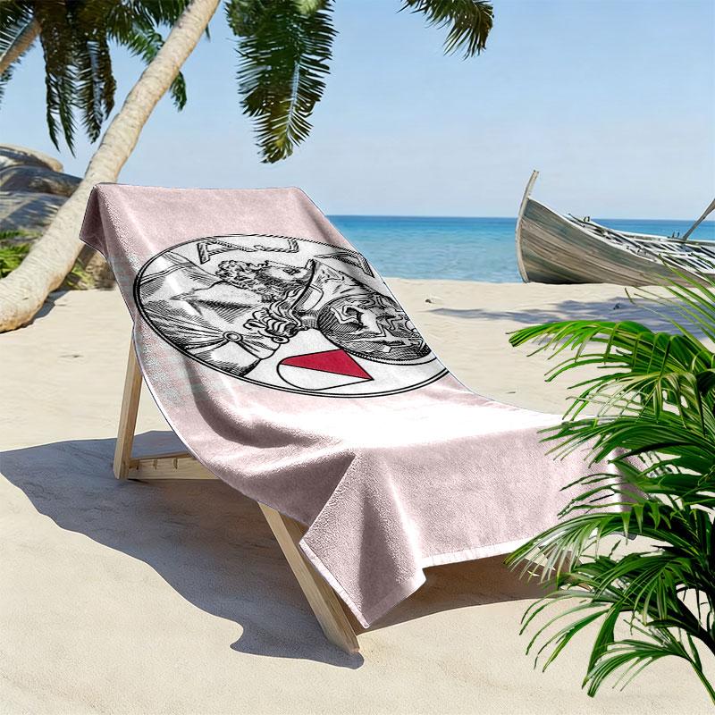 Ajax Print Beach Towel, Large Soft Quick Dry Towel for Beach Camping Swimming