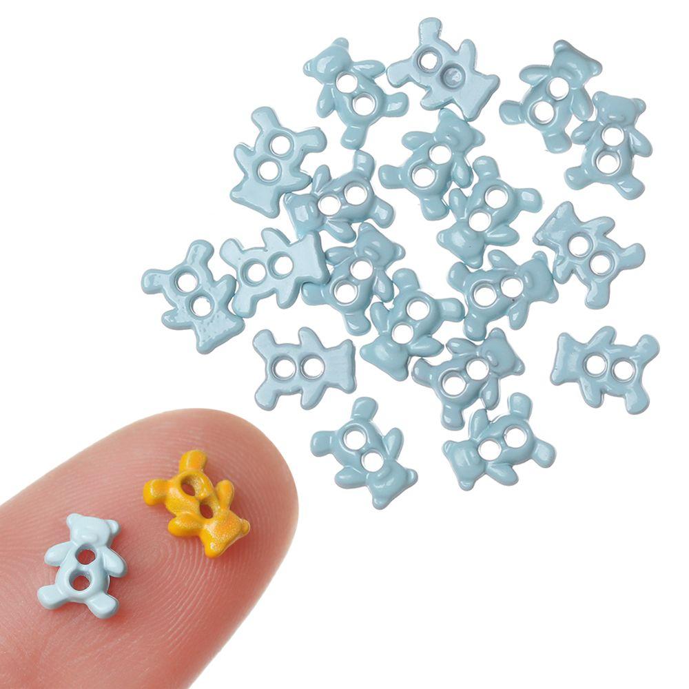 Craft Bear Pattern Decoration DIY Doll Clothes Mini Buttons Clothing Sewing Buckle Metal Buckles