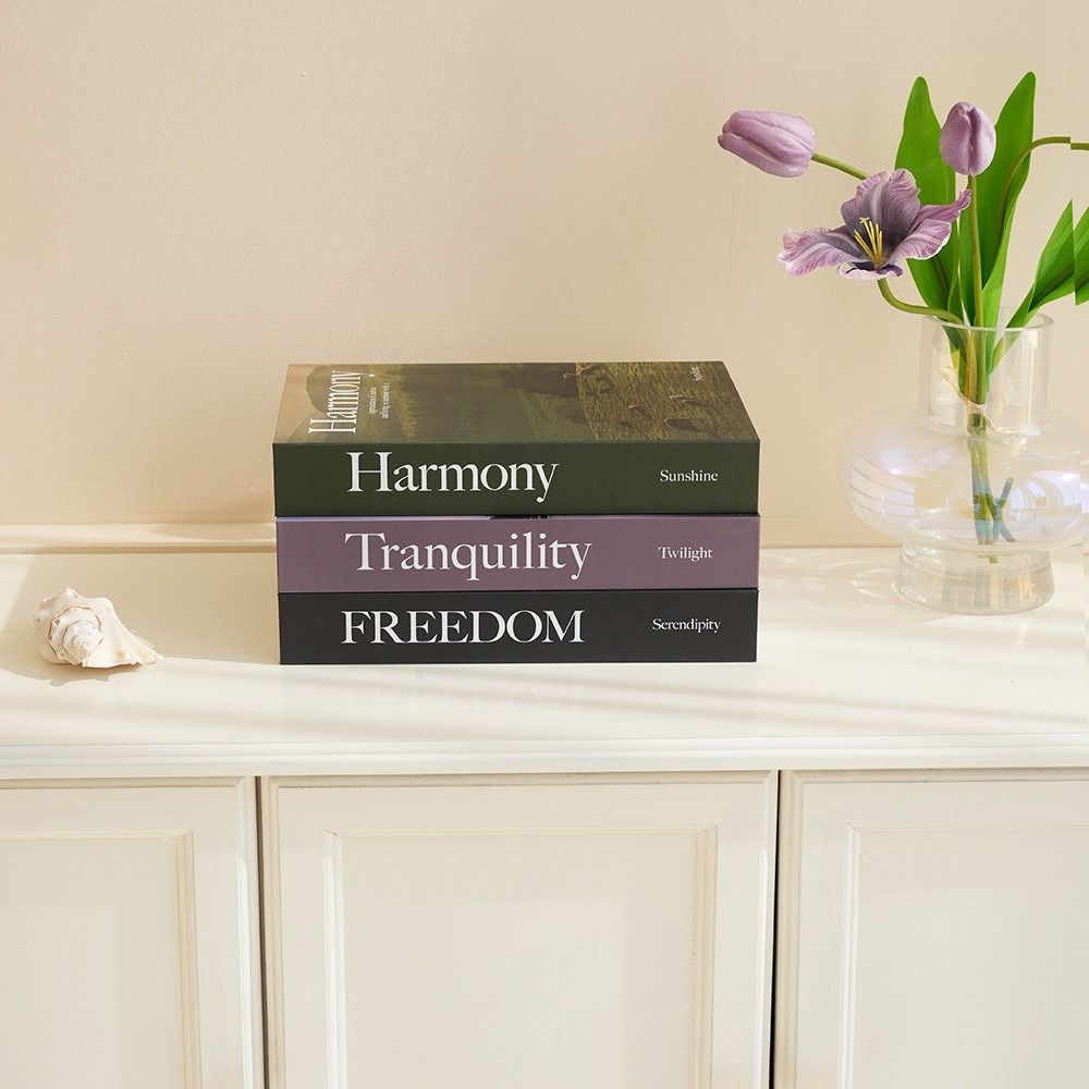 Book Shelf Display Fake Books Ornament Photography Prop Simulation Book Home Decoration