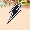 2 Pcs Embroidered Patch Lightning Logo Iron On Patches for Clothing