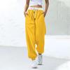 Women's Fashion Sports Color Matching Drawstring Pocket Casual Sweatpants