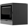 Wood burning steel stove KRATKI KARI 70 Ø 150 8 kW black thermotec self closing door