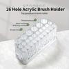 26 Holes Nail Brushes Storage Holder Makeup Brushes Organizer Nail Tools Stand Storage Showing Shelf Pens Display Case
