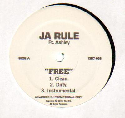 12-дюймовая пластинка JA RULE FT. ЭШЛИ - Бесплатный INC005PROMO The INC Records 2006 США Рэп и Хип-Хоп/R&B Б/У