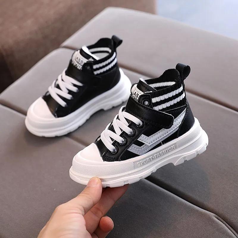 Детская обувь Детская обувь с плюшем и хлопком Походная обувь Зимние ботинки Martin Зимние ботинки