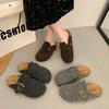 Классические женские тапочки из пробковой замши, уличные противоскользящие мюли из пробки, новые туфли-сабо с поддержкой свода стопы, сандалии, женские шлепанцы