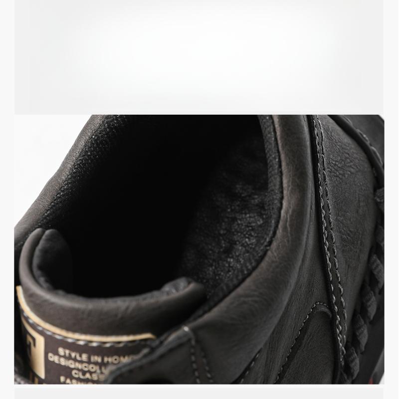 Мужские кожаные ботинки Обувь ручной работы Удобные ботильоны для мужчин Повседневная обувь Большой размер Рабочая обувь