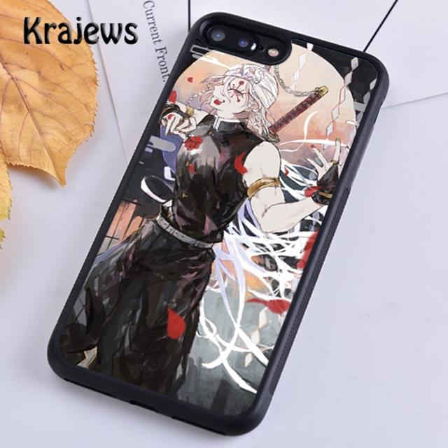 Чехол для телефона Krajews Tengen Uzui Kimetsu no Yaiba для iPhone 14 5 SE 6s 7 8 plus XR XS 11 12 13 pro max Samsung S21 S22 Plus