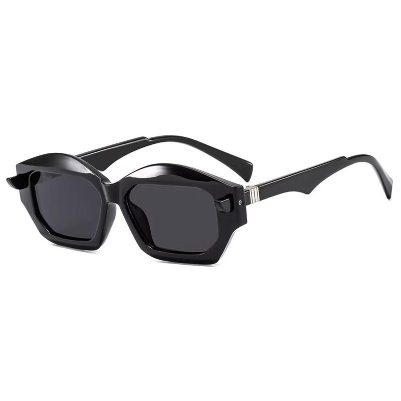 European and American personalized fashion small frame sunshades Internet celebrity catwalk sunglasses men's and women's retro sunglasses flat glasses
