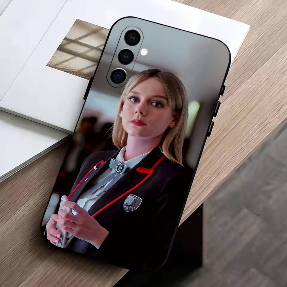 actor E-Ester Exposito Phone Case For Samsung Galaxy A73,A72,A71,A70,A53,A52,A51,Soft Silicone Black Cover