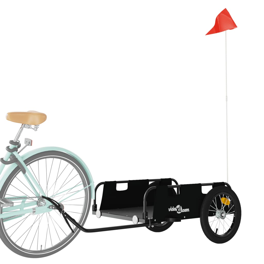 Bicycle Trailer Black Oxford Fabric and Iron