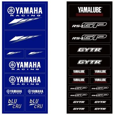 Двигатель (Yamaha) Наклейка YAMAHA RACING YR5010 Синяя 90792-Y1860