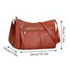 Casual Faux Leathe Womens Shoulder Bags Water Resistant 4 Color Messenger Bag Handbag Womens