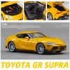 1/32 Toyota GR SUPRA Diecast Alloy Car Model Miniature Metal Toy With Sound Light Pull Back For Kid Children Collection