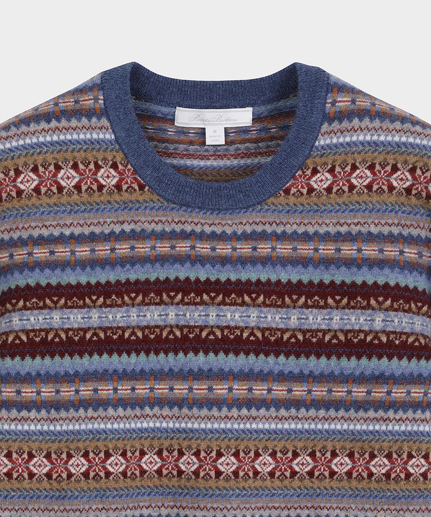 BROOKS BROTHERS Merino Wool Fair Isle Sweater (Multi) (Bbwrwm37547Ew)