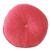 "Круглая оттоманка на открытом воздухе, пуф, декоративная подушка, подушка на заднее сиденье, малиново-красный- 22""