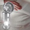 5-in-1 Portable LED Camping Lantern with Fan Bluetooth-compatible Speaker Solar
