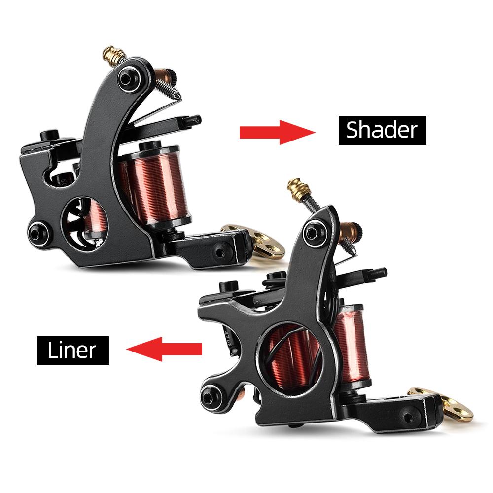 Комплект тату-машины Источник питания для татуировки Чернила для татуировки Игла для татуировки