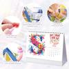 2026 DIY Diamond Painting 13-Page Desk Calendar with Cartoon Designs