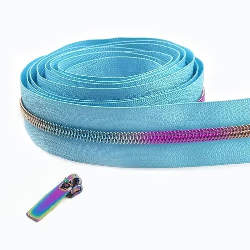 1/2/3/4/5 метров 5# нейлоновые молниевые ленты со слайдерами спиральные молнии сумка кошелек карман пуллеры для молний головка набор для ремонта швейные аксессуары
