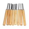 8PCS HSS Steel Wood Carving Tools Groove Parting Lathe Chisel Set Wood Turning Chisels  For Hardwood